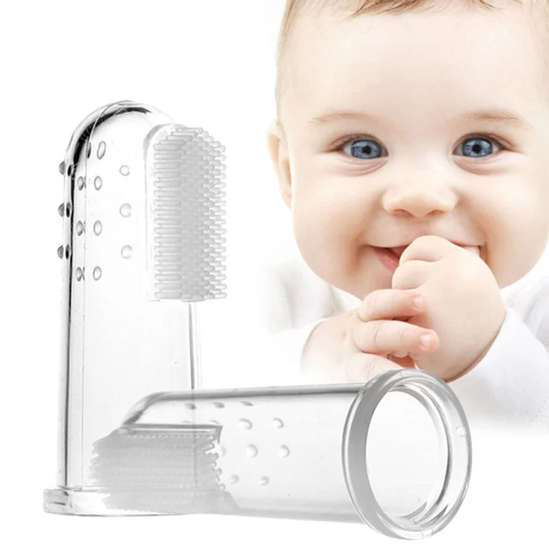 

Baby Finger Toothbrush Soft Silicone Infant Training Tooth Brush with Storage Box Non Toxic Items