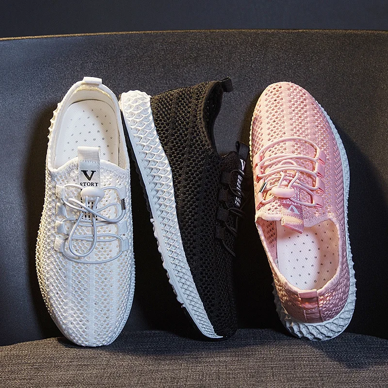 Tenis Feminino 2021 Summer Breathable Mesh Sneakers Woman Tennis Sports Shoes Comfortable Outdoor Walking Sneaker Tenis Shoe