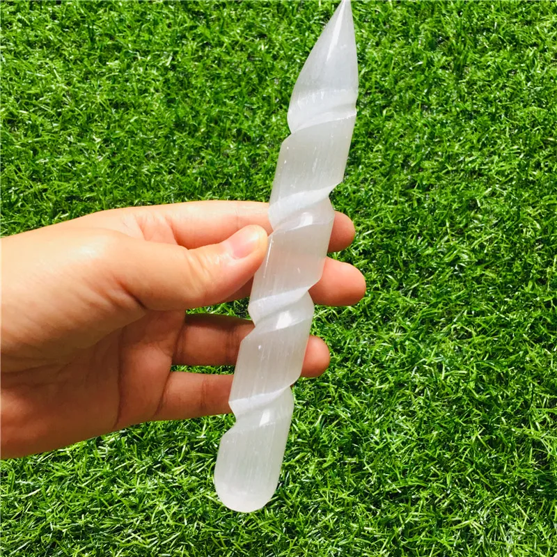 Натуральный селенитовый кварц 15 см кристаллические палочки кварцевые кристаллы