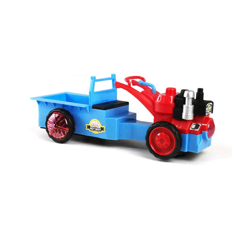 

New Cartoon Tractor Children's Electric Universal Light Music Toy Boy's Toy Car With Exquisite Outer Packaging