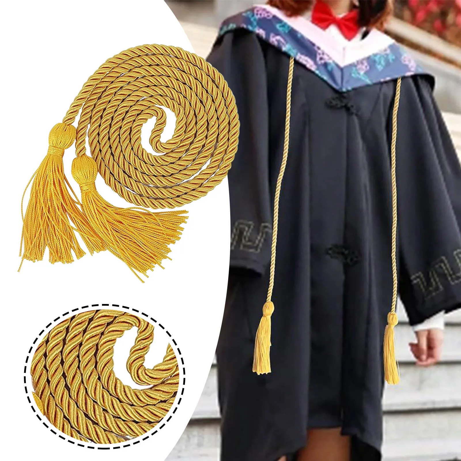 1 шт. шнуры для выпускного вечера шнур с бахромой плетеная пряжа творчества Honor на