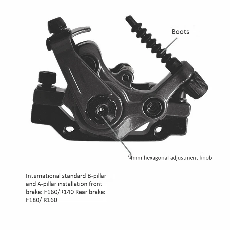 

Mechanical Disc Brake MTB Road Bike Disc Brake Front & Rear Caliper Dual Sided Actuation Disc Brake