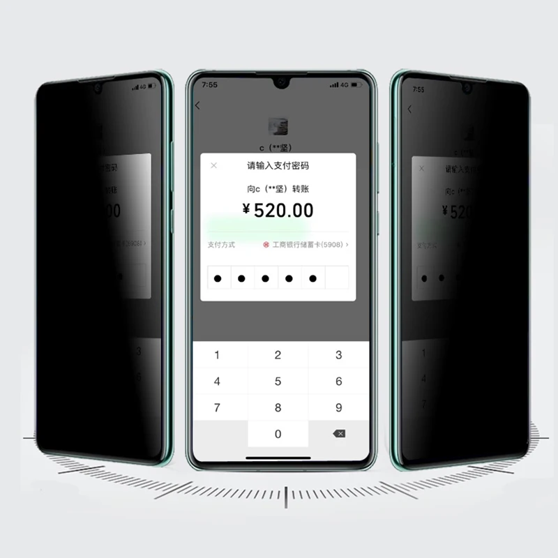 

BoeYink 3D Anti Spy Tempered Glass for Huawei P30 Pro UV Glass screen protector full glue film for huawei mate 20 30 Pro glass