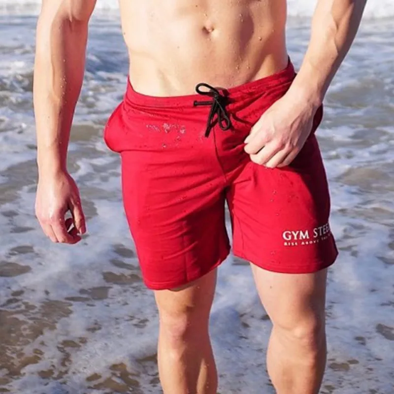 

Men Gyms Fitness Cotton Shorts Crossfit Bodybuilding Sportswear Jogger Workout Short Pants Man Casual Fashion Beach Sweatpants