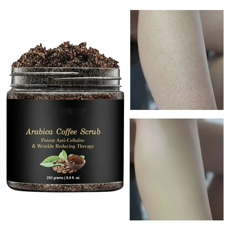 Кофе лечение скраб морская соль отшелушивающая очистка увлажняющий крем для