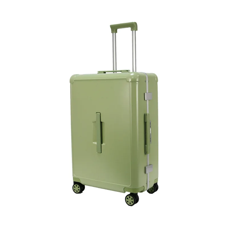 Avocado green side hand travel luggage  V167-46160
