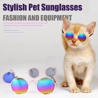new arrival 1 pc pet cat sunglasses multiple colors round shape small dogs glasses accessories for kitten chihuahua pet goods