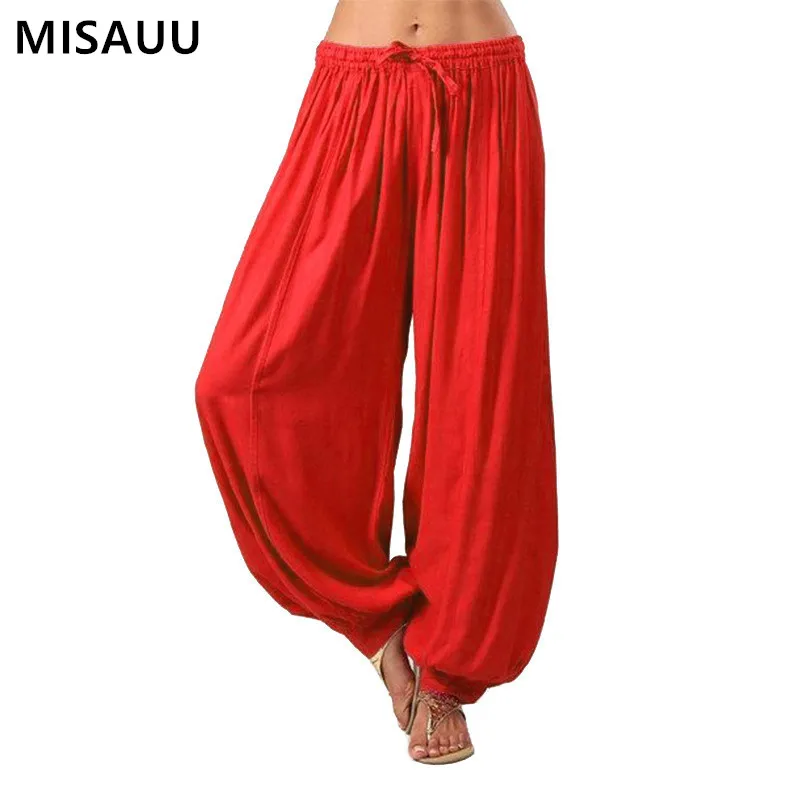 Женские однотонные шаровары S 5XL из хлопка в стиле хип хоп женские брюки большого