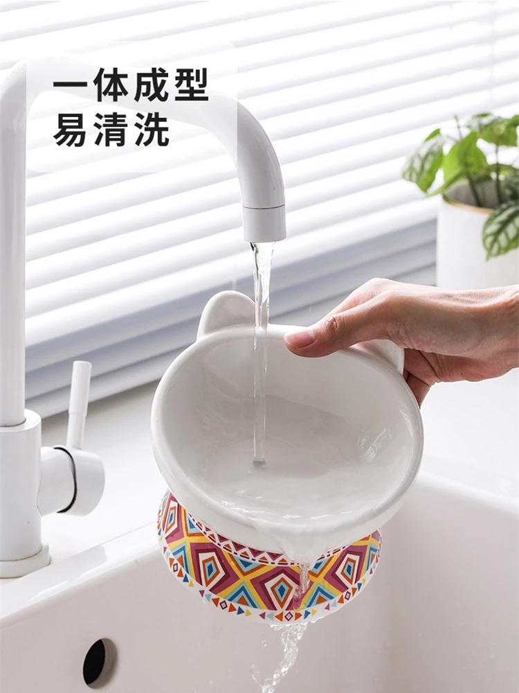 Керамическая богемная миска для кошек кормушки поилки собак Питьевая и |