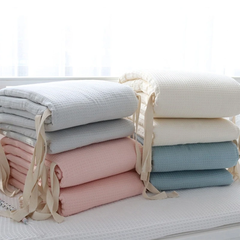 

Cotton Breathable Baby Crib Bumper Pads Crib Liner Cot Set for Baby Kids Safe Bumper Guards Crib Rail Padding 200cm