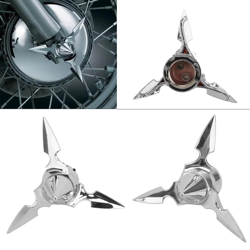 Мотоциклетные хромированные или черные чехлы с черепом для передней оси лезвия