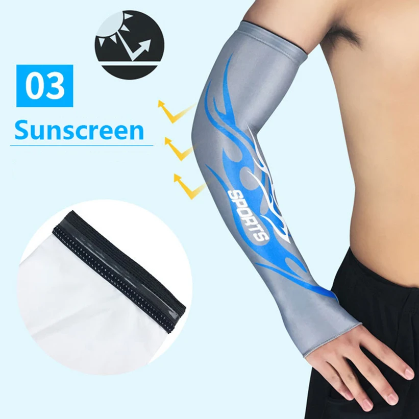 1 предмет Новинка Спортивный костюм унисекс льда шелка рукава дышащие тонкие Для