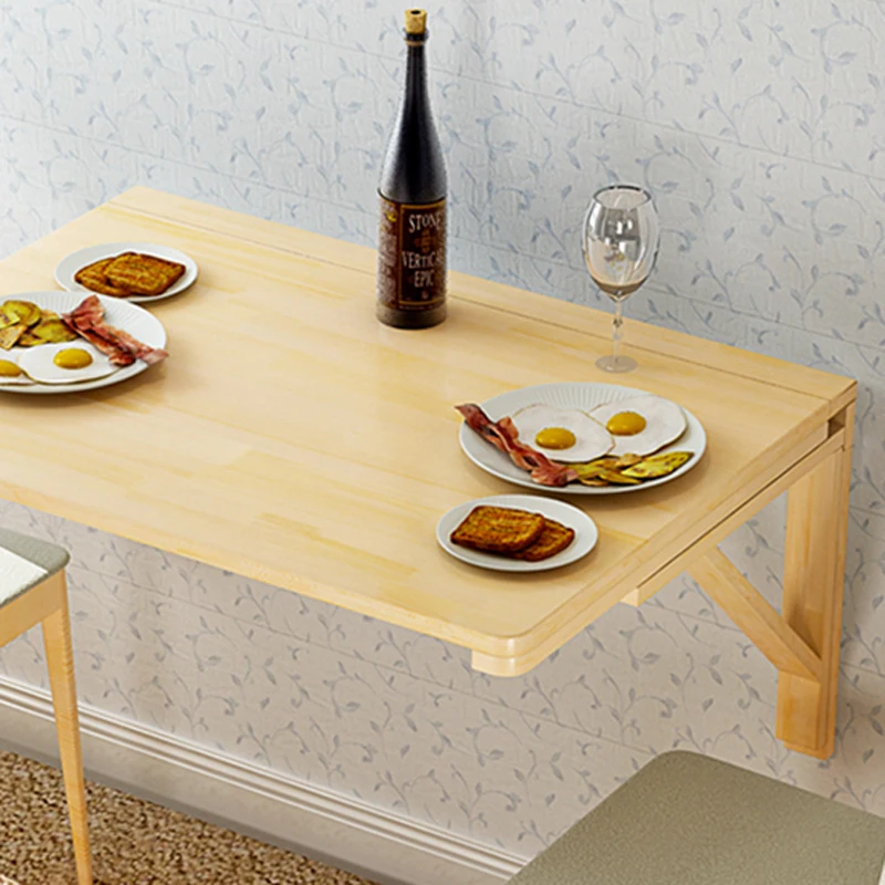 Складной стол из массива дерева планшетофон 120*60 см настенный компьютерный