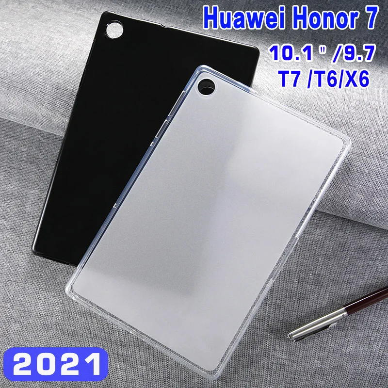 

Transparent Tablet case For 2021 Huawei Honor Pad 7 T7 10.1 Drop Resistant Cover For 2020 Huawei T6 X6 9.7 slim TPU Back case