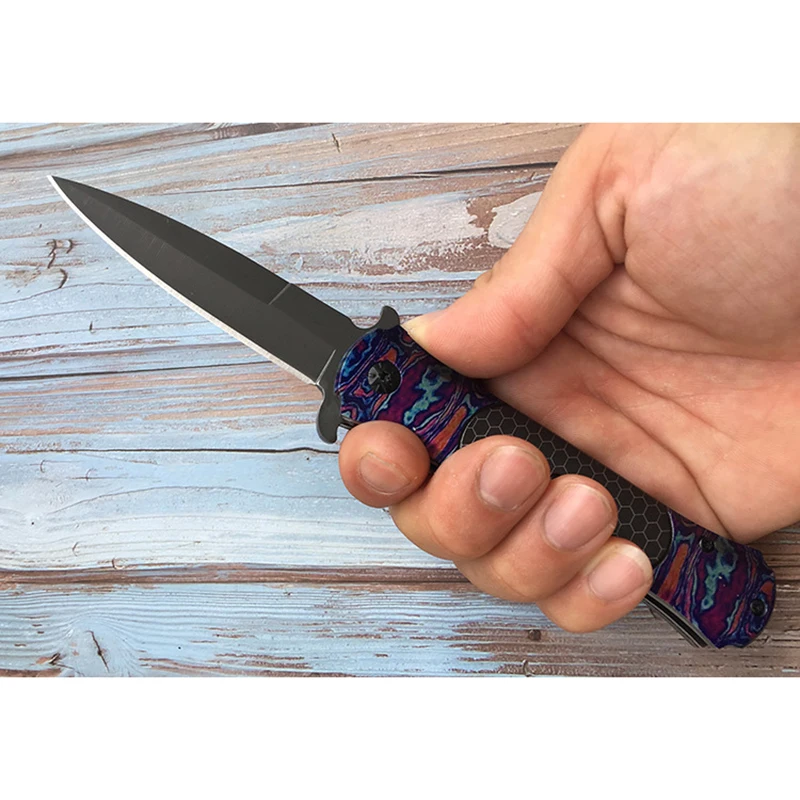 Складной нож со стальным лезвием для кемпинга охоты кухни фруктов практичный