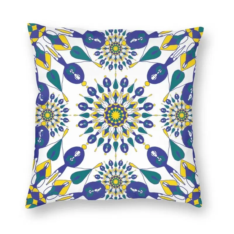 Классическая традиционная марокканская плитка квадратная наволочка для подушки