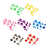 1set colorful complete button set keypads thumbsticks caps for nintendo gamecube controller striking for n gc