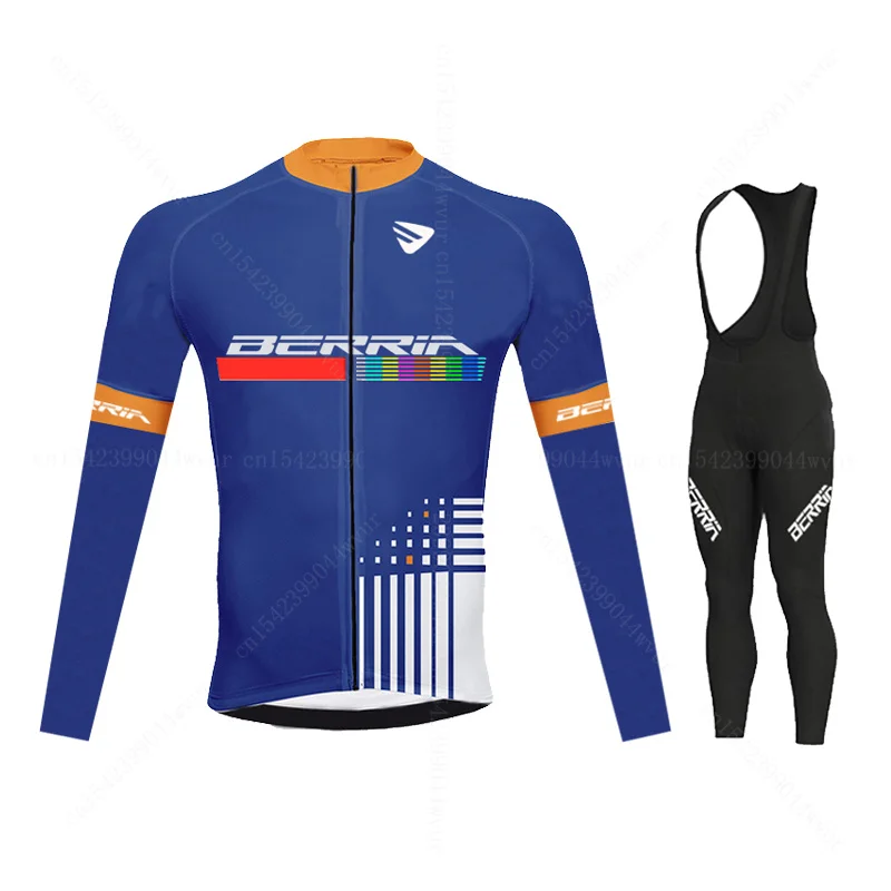 2021 велосипедная команда BERRIA Одежда Осень Велоспорт Джерси комплект длинная