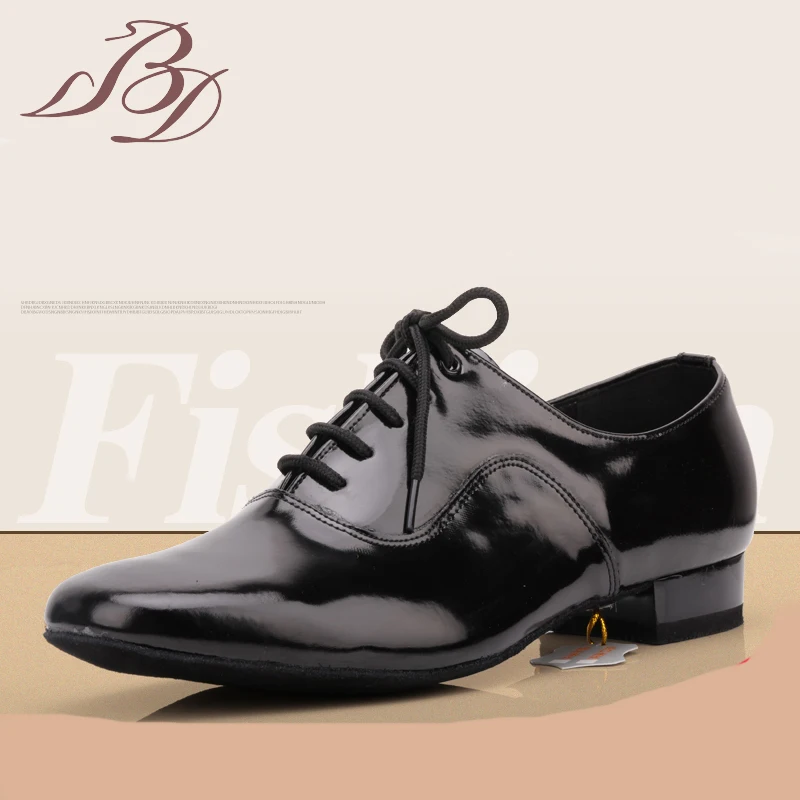 

Мужские туфли для танцев BD, черные туфли для бальных танцев с прямой подошвой, классические туфли для Waltz, Tango, Foxtrot, Quickstep, Dancesport, 301