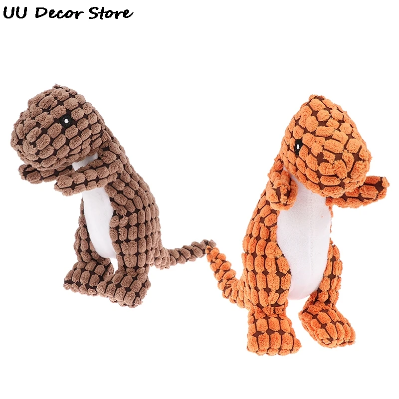 Долговечные плюшевые игрушки для собак в форме динозавра жевательные молярные