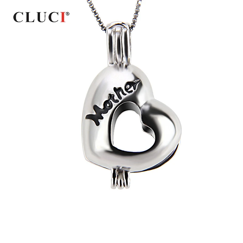 

Кулон-клетка из серебра 925 пробы, с жемчугом