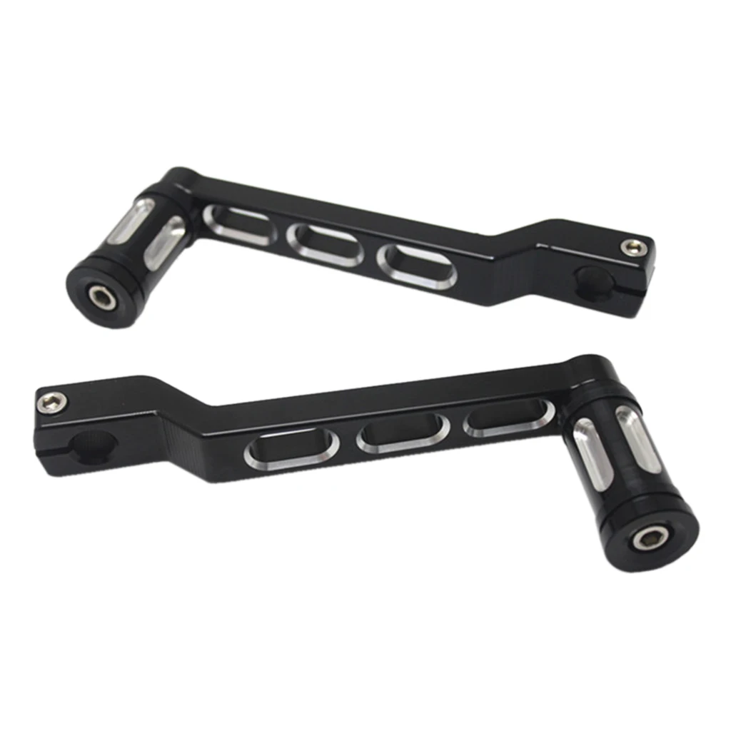2x края с ЧПУ пятки ног переключения передач рычаг Педальный Peg Для Harley