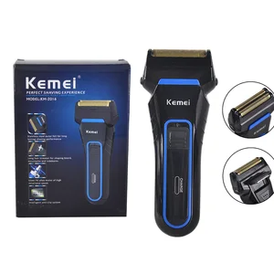Электробритва Мужская KM-2016, перезаряжаемая, с 2 лезвиями, электробритва, электробритва