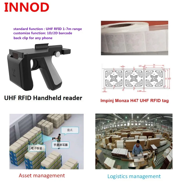 Free impinj h47 chip long middle range gen2 epc пассивные uhf метки stikcers Monza Paper UHF RFID наклейки 840-960 МГц |