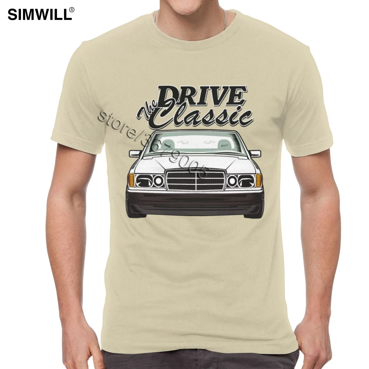 

Men Retro Tshirt Car W201 Tees Unique Design 100% Cotton T Shirt Short Sleeves O-neck Drive Classic Car T-Shirt