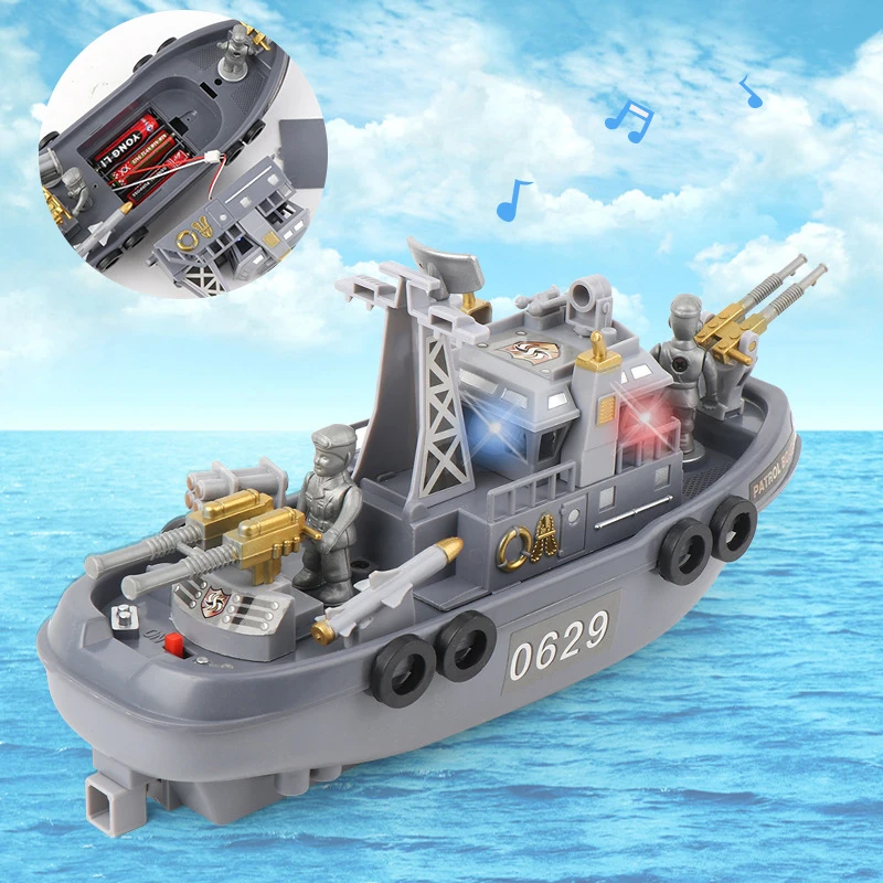 Игрушка для ванны игрушка бассейна яхта патрульная лодка пожарная светильник