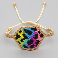 go2boho leopard pattern bracelets women miyuki seed beads bracelet pulseras femme jewellery design handmade bijoux accessories