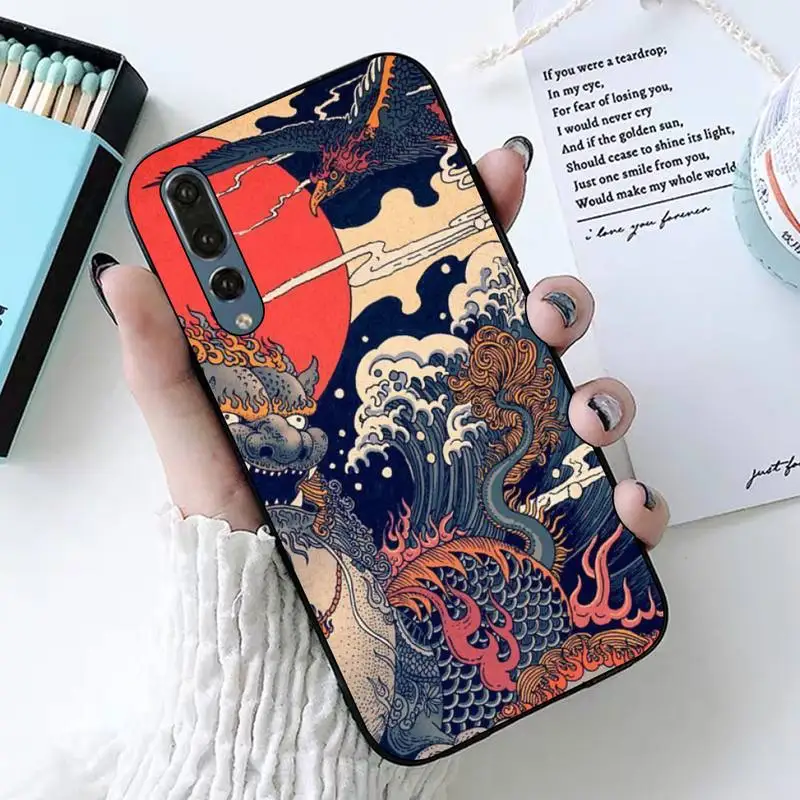 

Japanese Style Art Japan Phone Case for Huawei Honor 10 i 8X C 5A 20 9 10 30 lite pro Voew 10 20 V30