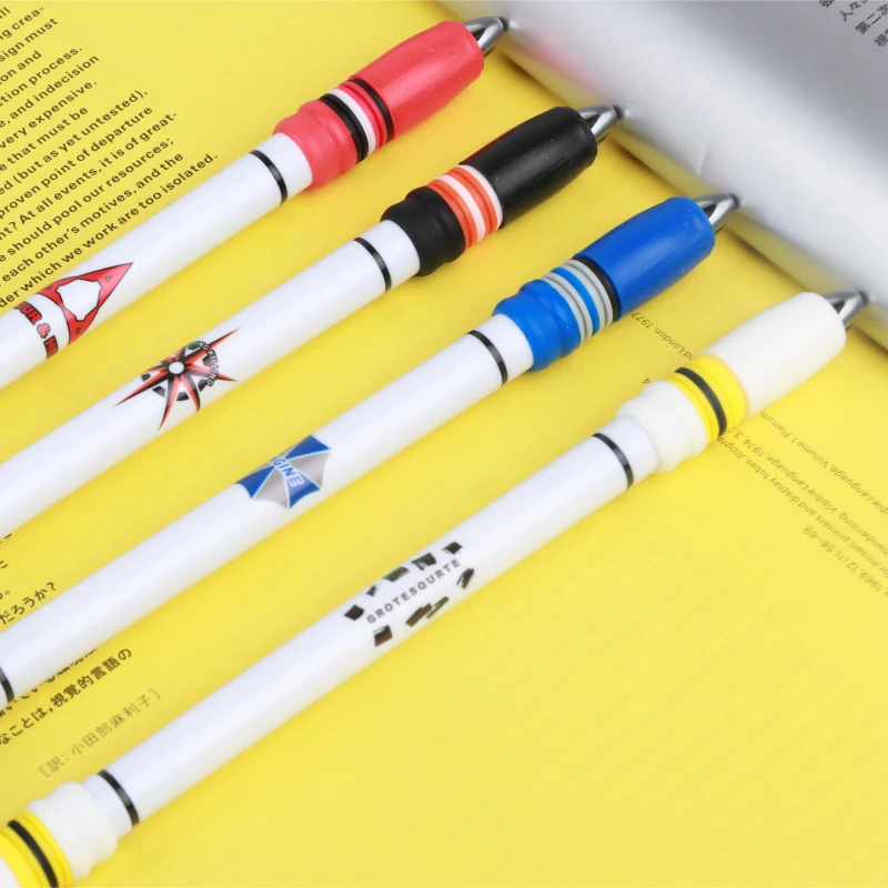 3pcs Spinning Pen Rolling Trick Rotating Tactical Stress for Writing Ballpoint Pens Kawaii Stationery Creative School Supplies | Канцтовары