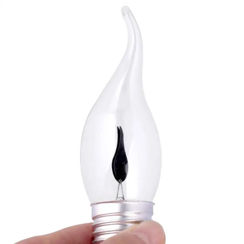 

E27 Retro Edison LED Filament Bulb Lamp 220V Light Bulb Fire LED Light Edison Glass Bulb Vintage Candle Light Bedroom Decor