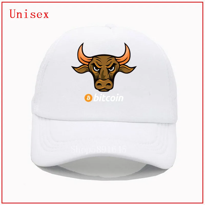 Кепка золотой БЫК для женщин и мужчин летняя федора регулируемая Биткойн |