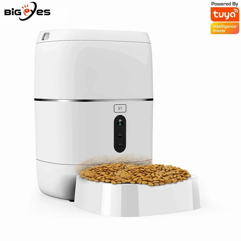 Умная кормушка для домашних животных TUYA устройство кормления питомцев с камерой