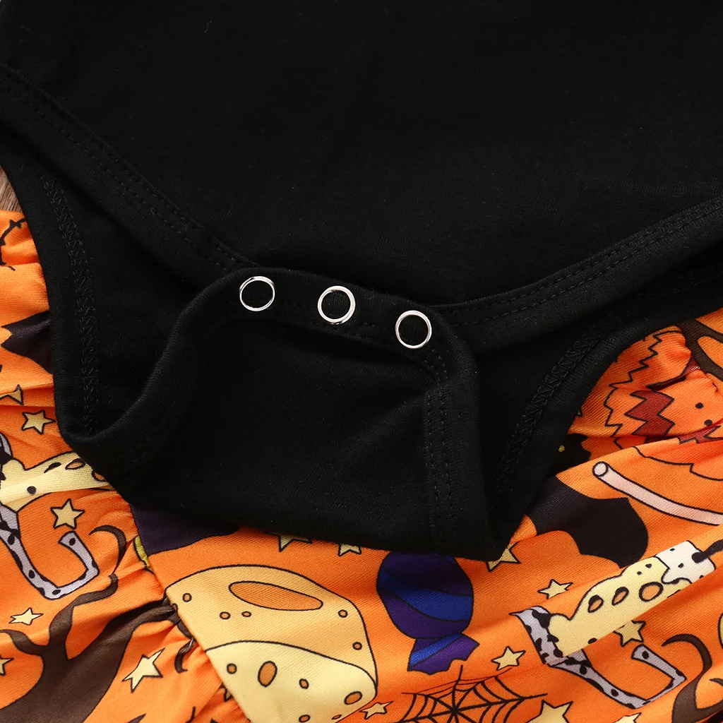 Pudcoco/осень 2020 комплект из 3 предметов для новорожденных девочек на Хэллоуин боди с