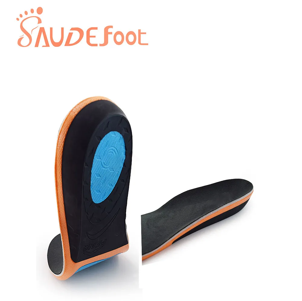 Saudefoot Shoe Insole Sneakers Cushion PU Damping Glue Ultra-fine Velvet  Absorbing Memory Foam Increased Flexible Soft Shoe-pad