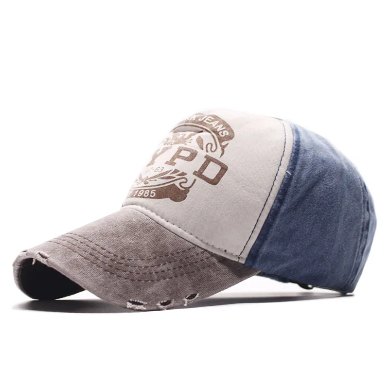 Spring Autumn Baseball Cap Hip-Hop Fun Nypd Print Wild Caps Solid Color Men's Outdoor Casual Hat