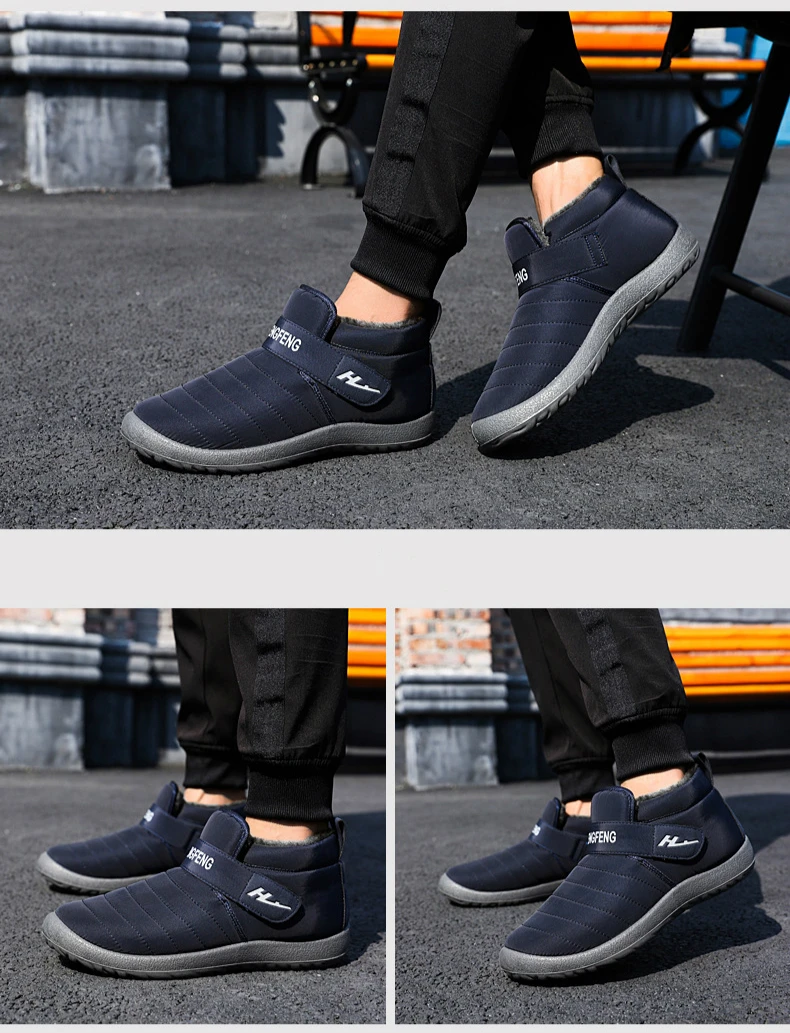 Promotion New Winter Women Shoes Snow Boots Unisex Fashion Plush Warm Waterproof Non-slip Booties Woman Low-cut Casual Shoes