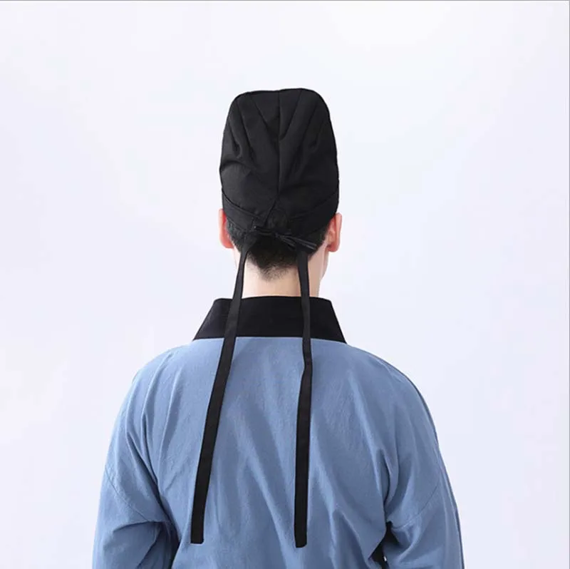 Шапка Hanfu для мужчин головной убор от Futou TANGJian Tangzhi ханьфу Mingzhi женское черное