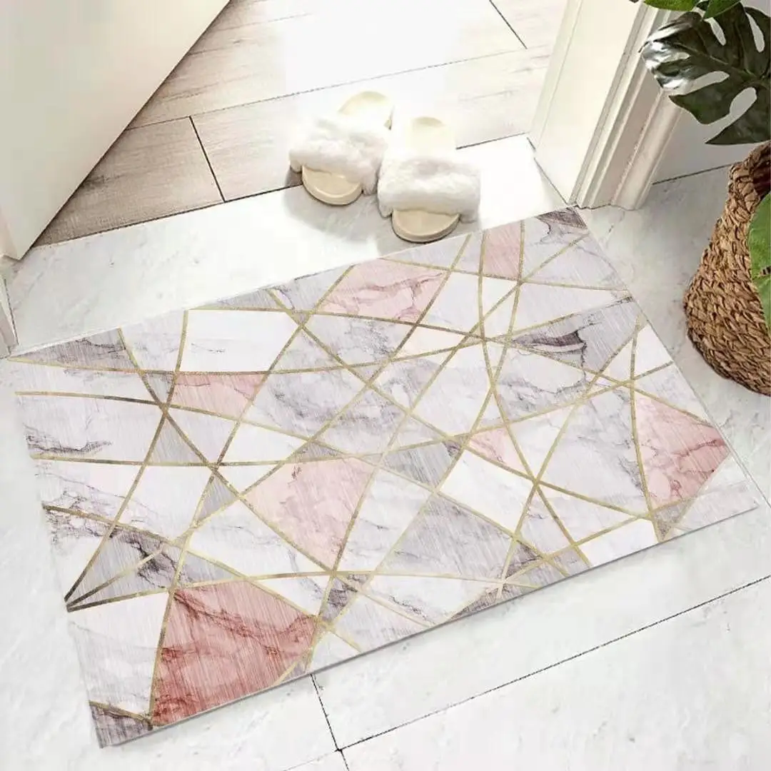 

Nordic Geometry Lines Carpets Doormats Rugs For Home Bathroom Living Room Entrance Door Floor Stair Kitchen Bedroom Hallway