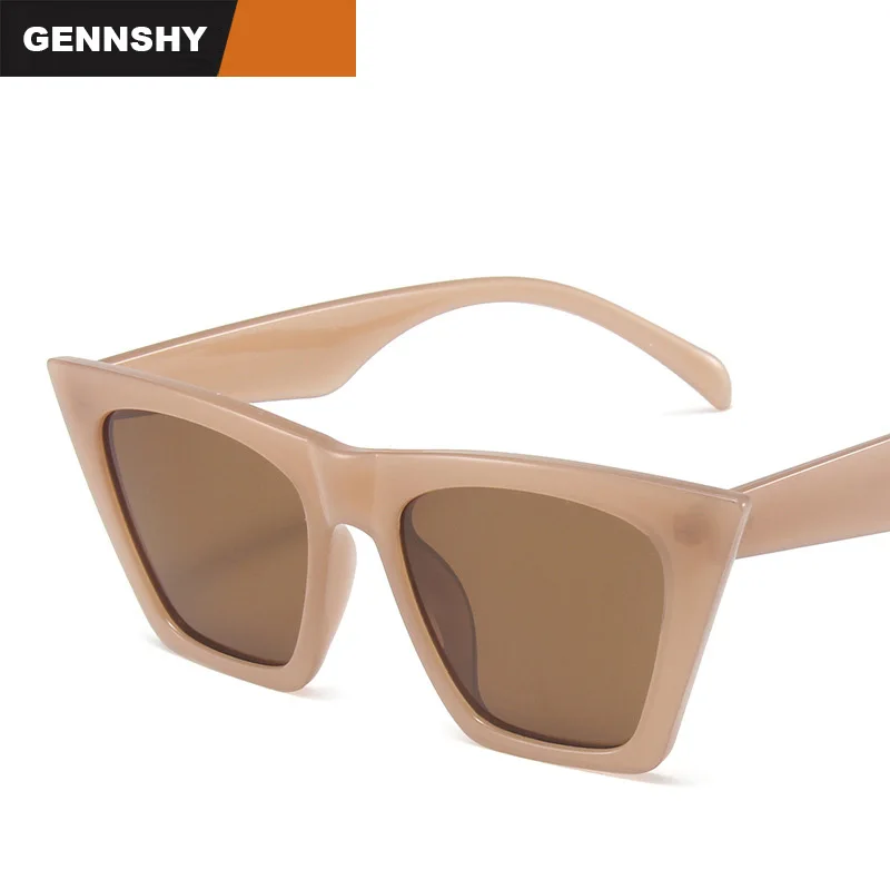 

2021 Модные солнцезащитные очки «кошачий глаз» для мужчин и женщин, очки большого бренда в европейском и американском стиле, очки в пластиков...