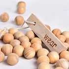 Высокое качество 50 шт.компл. ароматизированный кедровый репеллент от насекомых круглые шарики прочные деревянные книжные шарики для одежды камфоры ящик