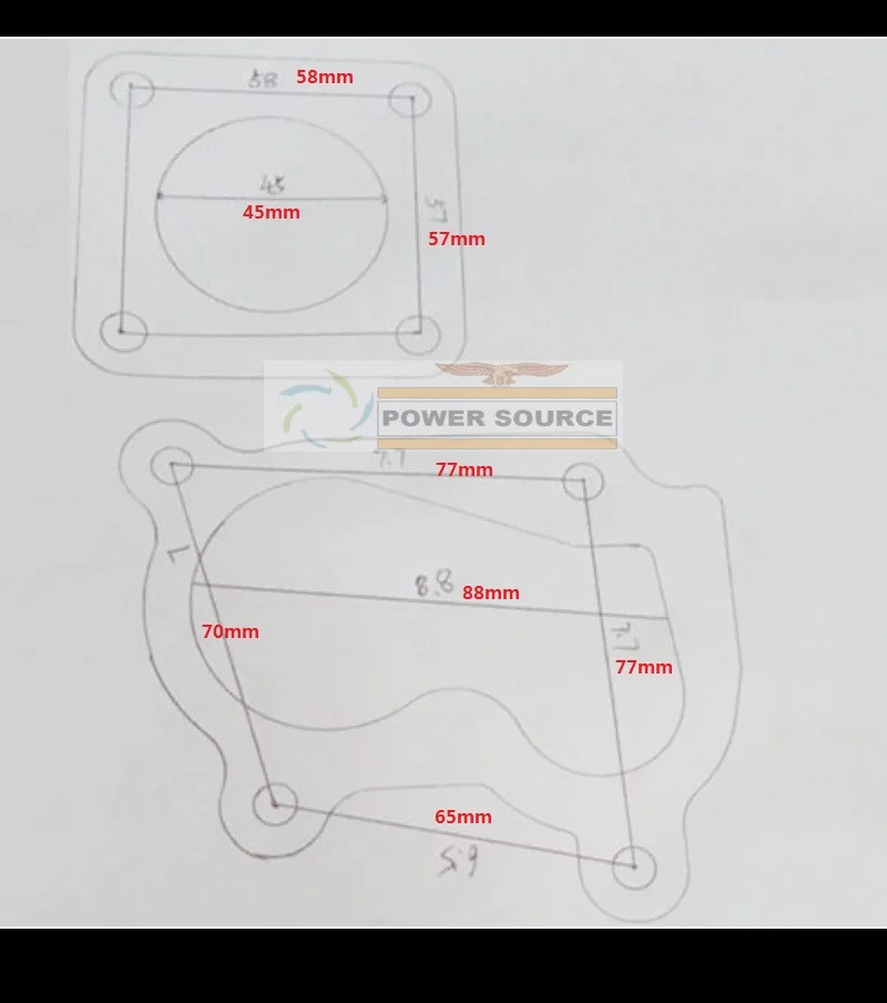 Корпус турбины RHF5 VI95 8971480762 8971480760   Турбо для Opel Frontera для ISUZU для Holden Rodeo Trooper 4JG2 4JG2TC 2,8 л 3,1 л (art.: 3920cbd995877) - 3920cbd995877
