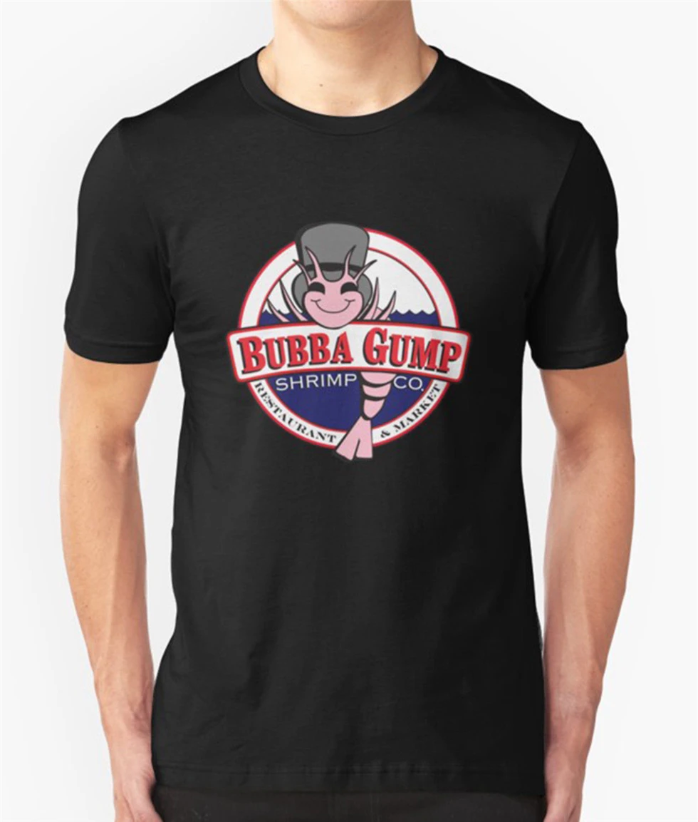 Bubba Gump футболка с креветками лес Гамп том ханкс фильм M Xl 2Xl 11Xl футболка|Мужские