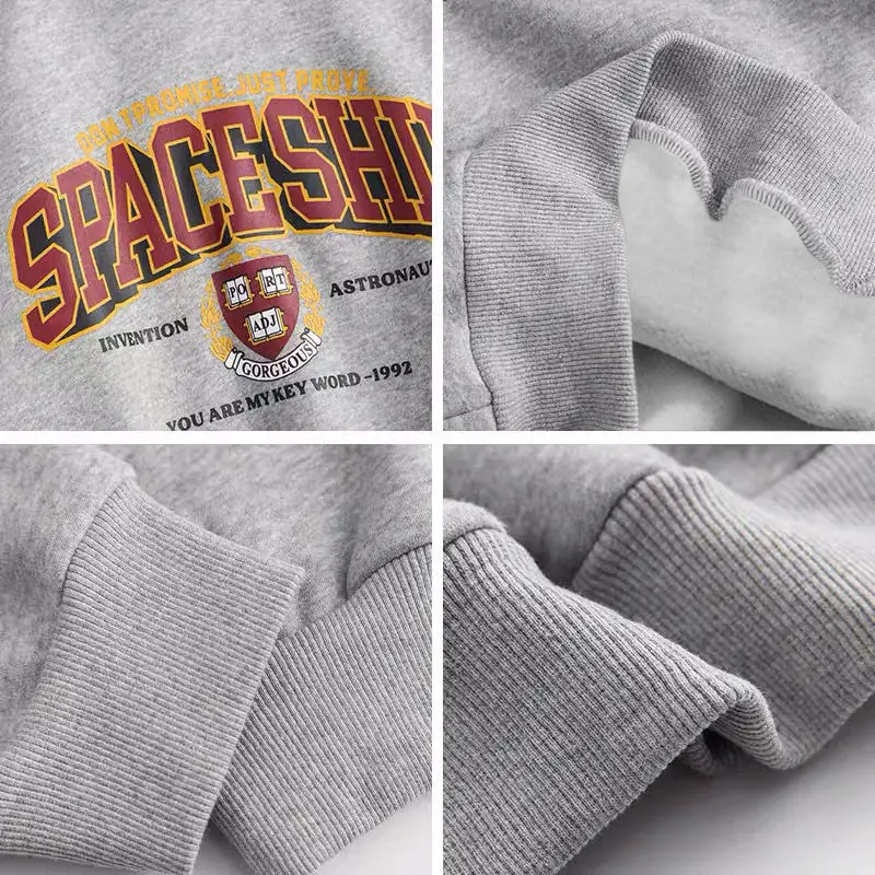 Американская винтажная кавайная одежда сезон весна-осень 2021 Женская толстовка