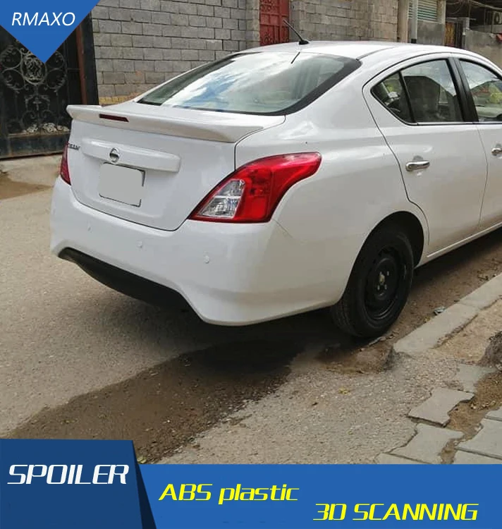 Спойлер для Versa 2011-2017 Nissan Sunny Sedan спойлер jsdK из АБС-пластика цвет заднего крыла