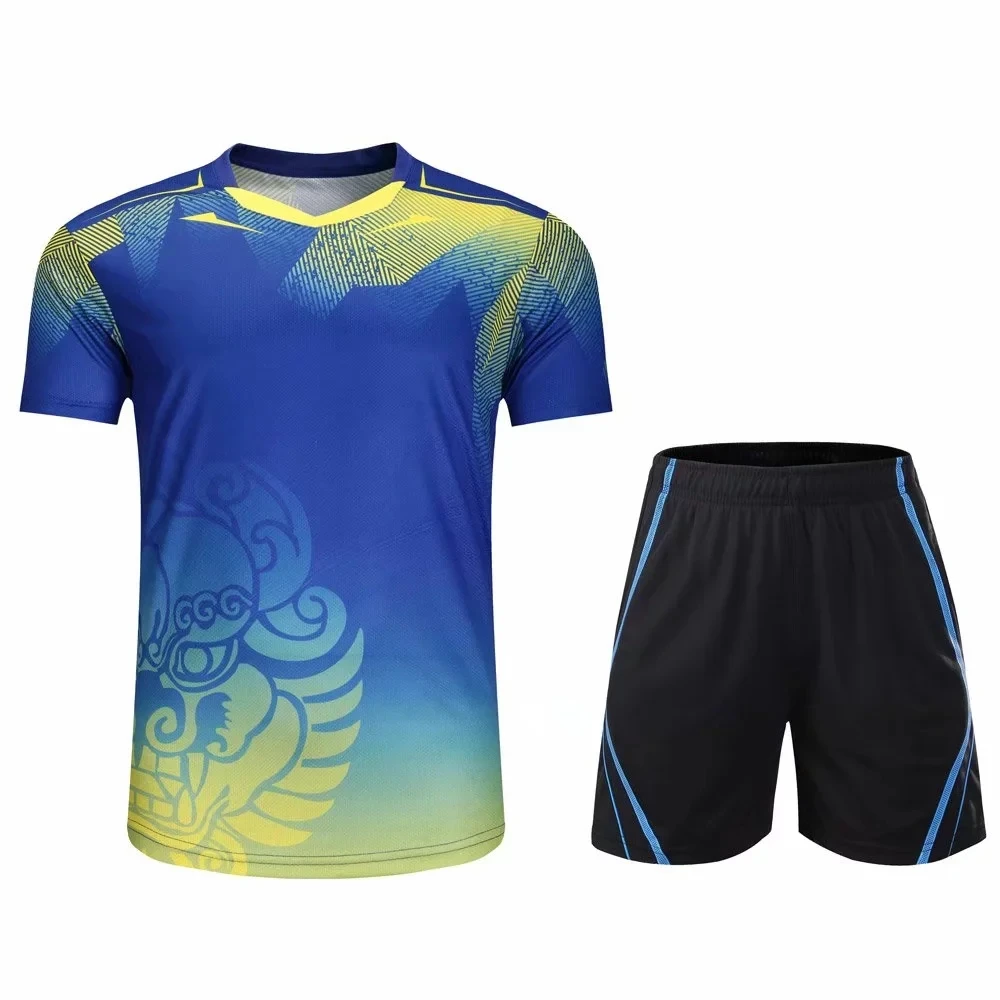 Быстросохнущий Спортивный костюм для бадминтона дышащий поглощающий пот