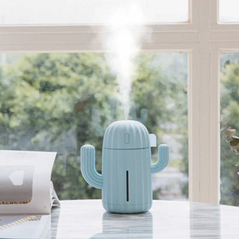 

Cactus Shape Large Capacity Portable Desktop Air Humidifier USB Mist Maker Aroma Essential Oil Diffuser for Home Car Fogger